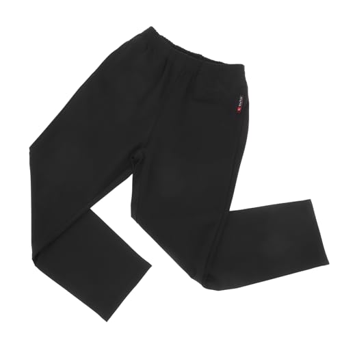 TOPBATHY Schwarze Kochhose Für Herren Atmungsaktiv Mit Praktischen Taschen Aus Robustem Baumwollmaterial Öl Und Fleckenabweisend Für Küche Und Restaurant von TOPBATHY