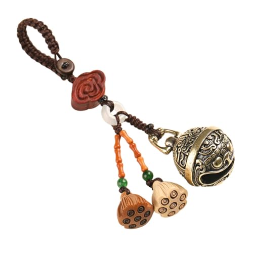 TOPBATHY Retro Messing Schlüsselanhänger Glocke Vintage Charm Schlüsselring für Männer und Frauen Langlebiger Anhänger für Schlüssel oder Taschen Stilvolles Accessoire mit Kreativem Design von TOPBATHY