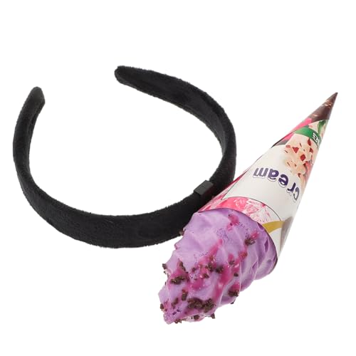 TOPBATHY Lustiges Stirnband Eiscreme-design Party-haar-accessoire Praktisch Für Gesichtswaschrituale Bezaubernd Für Cosplay Und Feste von TOPBATHY
