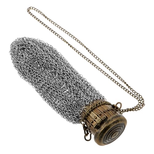 TOPBATHY Klassischer Vintage-münzhalter Mit Drehverschluss Aus Edelstahl-maschen Für Sammler Und Retro-enthusiasten Geldbörse Für Münzen Und Kleingeld von TOPBATHY