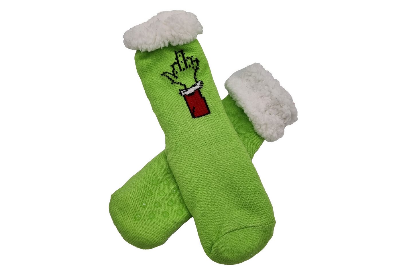 TOPCENT Kuschelsocken Hüttensocken Festtagsmuffel 2er-Pack (2-Paar, 2 Paar) Anti-Weihnachts-Design, Einheitsgröße von TOPCENT