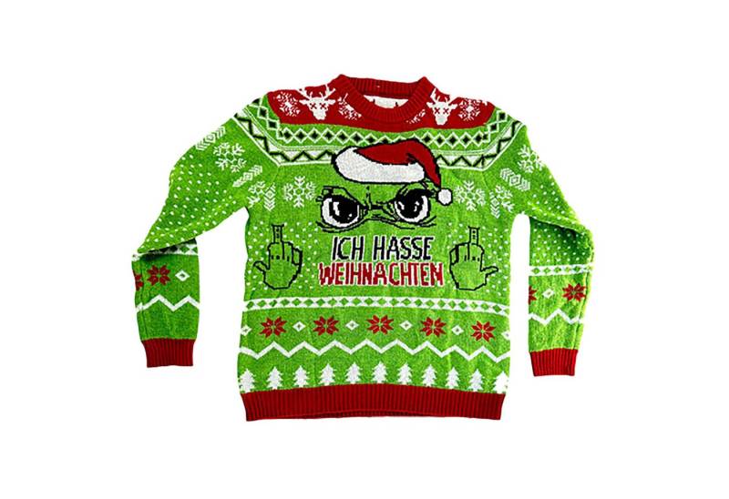 TOPCENT Weihnachtspullover Der Muffel – Weihnachtspullover Damen „Ich hasse Weihnachten“ von TOPCENT