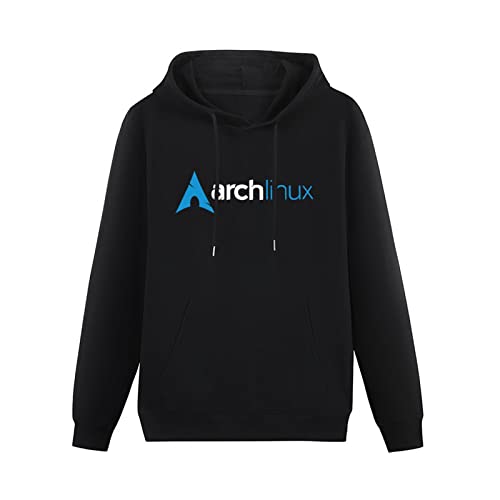 TOPCREATING Arch Linux Logo Hoodies Long Sleeve Pullover Loose Hoody Mens Sweatershirt Size L von TOPCREATING