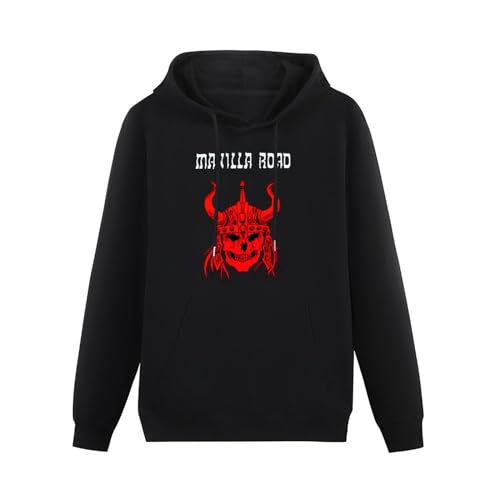 TOPCREATING Manilla Road 2 Plain Hoody with Kangaroo Pocket Sweatershirt Hoodies Long Sleeve Pullover Loose Hoody Mens Sweatershirt Size L von TOPCREATING
