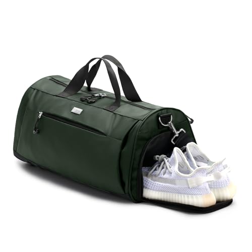 TOPDesign Turnbeutel für Damen & Herren, Unisex Seesack mit Schuhfach & Nasstasche für Reisen Sport Gym, Grün , Medium, Fitnessstudio TOPDesign Turnbeutel für Damen & Herren, Unisex Seesack mit Schuhfach & Nasstasche für Reisen Sport Gym, Grün , Medium, Fitnessstudio von TOPDesign