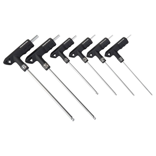 Topeak - T-Handle DuoHex Wrench Set - Werkzeugset schwarz von TOPEAK