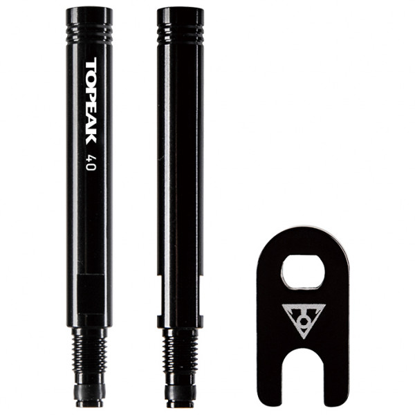 Topeak - Valve Extender 40 mm (2er Set) - Reifen- & Schlauchzubehör Gr One Size schwarz von TOPEAK