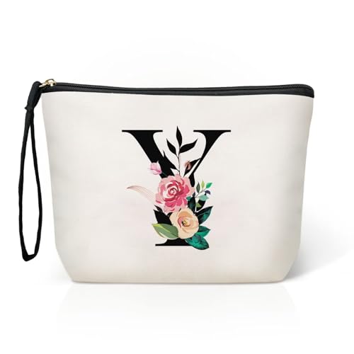 TOPEAST Make-up-Tasche für Damen, Weiss/opulenter Garten, Y von TOPEAST