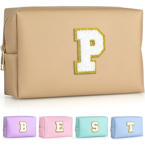 TOPEAST Peasonalisierte Make-up-Tasche für Damen, Khaki, P von TOPEAST