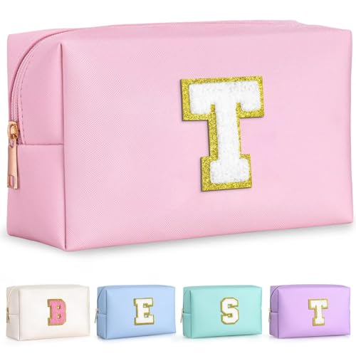 TOPEAST Peasonalized Make-up-Tasche für Frauen, Pink, T von TOPEAST