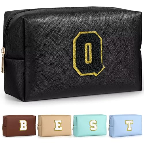 TOPEAST Peasonalized Make-up-Tasche für Frauen, Schwarz, Q von TOPEAST