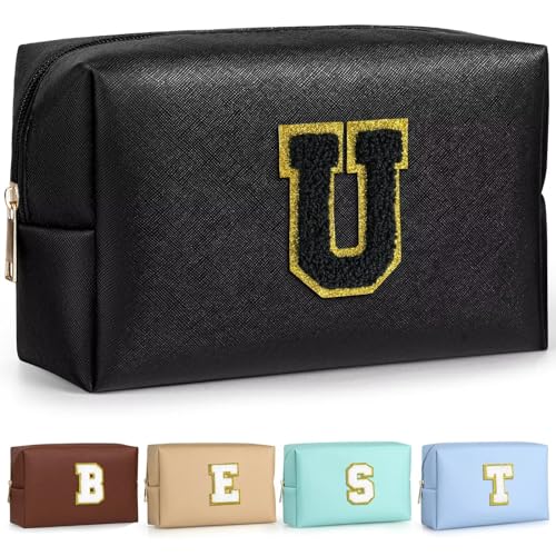 TOPEAST Peasonalized Make-up-Tasche für Frauen, Schwarz, U von TOPEAST