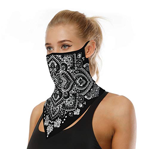 TOPEREUR Gesichtsmaske Bandana Mundschutz Kopftuch Halstuch Winddichte Maske für Damen und Herren, Face Shield Ski Joggen Fahrrad Motorrad Schlauchschal Atmungsaktiv Schnelltrocknend von TOPEREUR