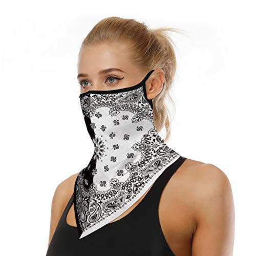 TOPEREUR Gesichtsmaske Bandana Mundschutz Kopftuch Halstuch Winddichte Maske für Damen und Herren, Face Shield Ski Joggen Fahrrad Motorrad Schlauchschal Atmungsaktiv Schnelltrocknend von TOPEREUR