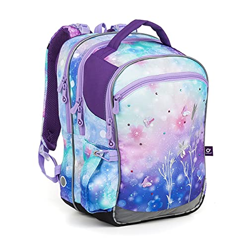 TOPGAL COCO Schulrucksack ab 1.klasse 120cm Schülerhöhe - Mädchen Jungen - Ergonomisch - Höhenverstellbar - Brustgurt - Reflexelemente (Frozen) von TOPGAL