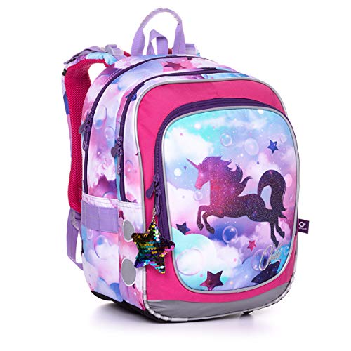 TOPGAL Schulrucksack für Mädchen ab 1 klasse - Einhorn. ENDY 20002 von TOPGAL