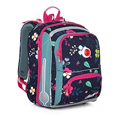 TOPGAL Schulrucksack für Mädchen ab - 1. Klasse - BEBE 21001 (Blumen) von TOPGAL