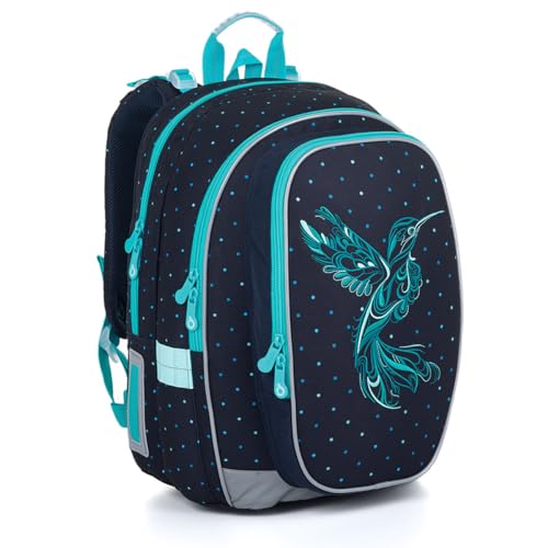 TOPGAL Schulrucksack für Mädchen ab - 3. Klasse - MIRA 24009 (Kolibri) von TOPGAL