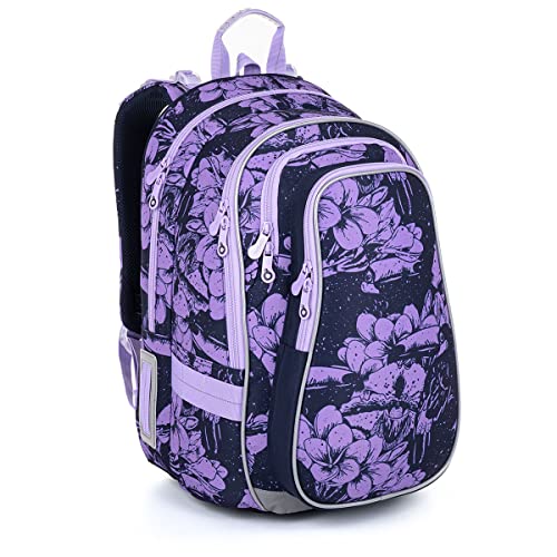 TOPGAL Schulrucksack für Mädchen ab - 3. Klasse - LYNN 23008 (Blumen) von TOPGAL