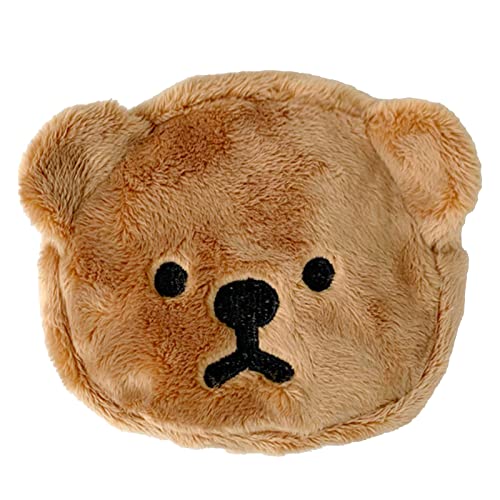 Niedliche Plüsch-Mini-Geldbörse, Cartoon-Geldbörse in Bärenform, Tragbare Plüsch-Mini-Geldbörse, Kawaii-Geldbörse, Mini-Kopfhörertasche, Lustige Neuheitstasche Zum Einkaufen, von TOPINCN