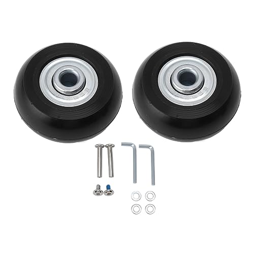 TOPINCN 2 Packgepäck Ersatzräder, Koffer Caster Ersatz Gummi -Jastchladerlager Reparaturkits, Universeller Koffer Drehkreuzer Inline Skate Wheel von TOPINCN