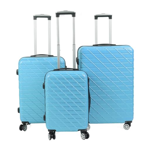 TOPINCN Gepäcksets, 3 -teiliges Hardshell -Koffer -Set mit Spinnerrad, Hardside -Koffer -Set mit TSA -Schloss, Erweiterbares Reise Gepäck für Männer und Frauen (20in 24 Zoll 28 Zoll) (Blue) von TOPINCN