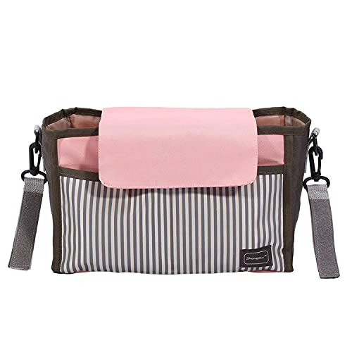 TOPINCN Kinderwagen Aufbewahrungstasche Wasserdicht Mummy Tasche Maternity Windel Große Kapazität Reiserucksack Pflegetasche für Baby Care Multi Funktions Reisetasche (Pink) von TOPINCN