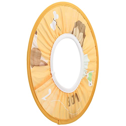 Wasserdichtes Tuch Baby Shampooning Cap Elastic Duschhut Zum Badeschutz, Umweltfreundliche Cartoon Gedruckte Duschhaube für und Mädchen (Gelber Affestil) von TOPINCN