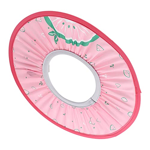 Wasserdichtes Tuch Baby Shampooning Cap Elastic Duschhut Zum Badeschutz, Umweltfreundliche Cartoon Gedruckte Duschhaube für und Mädchen (Rosig) von TOPINCN