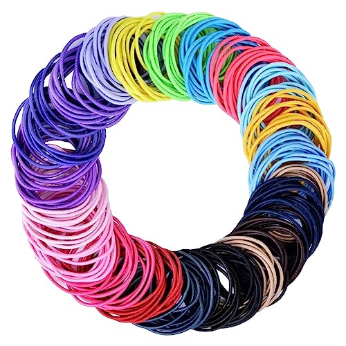 Kleine frische 200-teilige Packung für weibliches Haarwachstum, Kreis für Kinder, Gummiband, Foundation, Haarseil, Haar-Accessoires Faltbare Haargummi Silikon von TOPJIAO