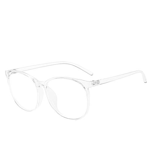TOPJIAO Gaming-Brille Computer-Ermüdungs-Blaulichtfilter-Brille Brille Eckig (White, One Size) von TOPJIAO