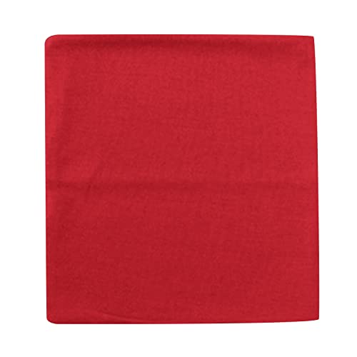 TOPJIAO Herbst- und Winter-warmer Schal reiner Baumwolle, einlagig, Hals, warm Herren Schlauchschal (Red, One Size) von TOPJIAO