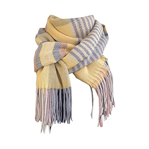 TOPJIAO Schal Damen,Oversize Halstuch Weich Frauen Winterschal Halstücher Winterschal Fleeceschal Halswärmer Große Größen dreieck mode Herbstschal Scarf Geschenk für eine Familie oder eine Freundin von TOPJIAO