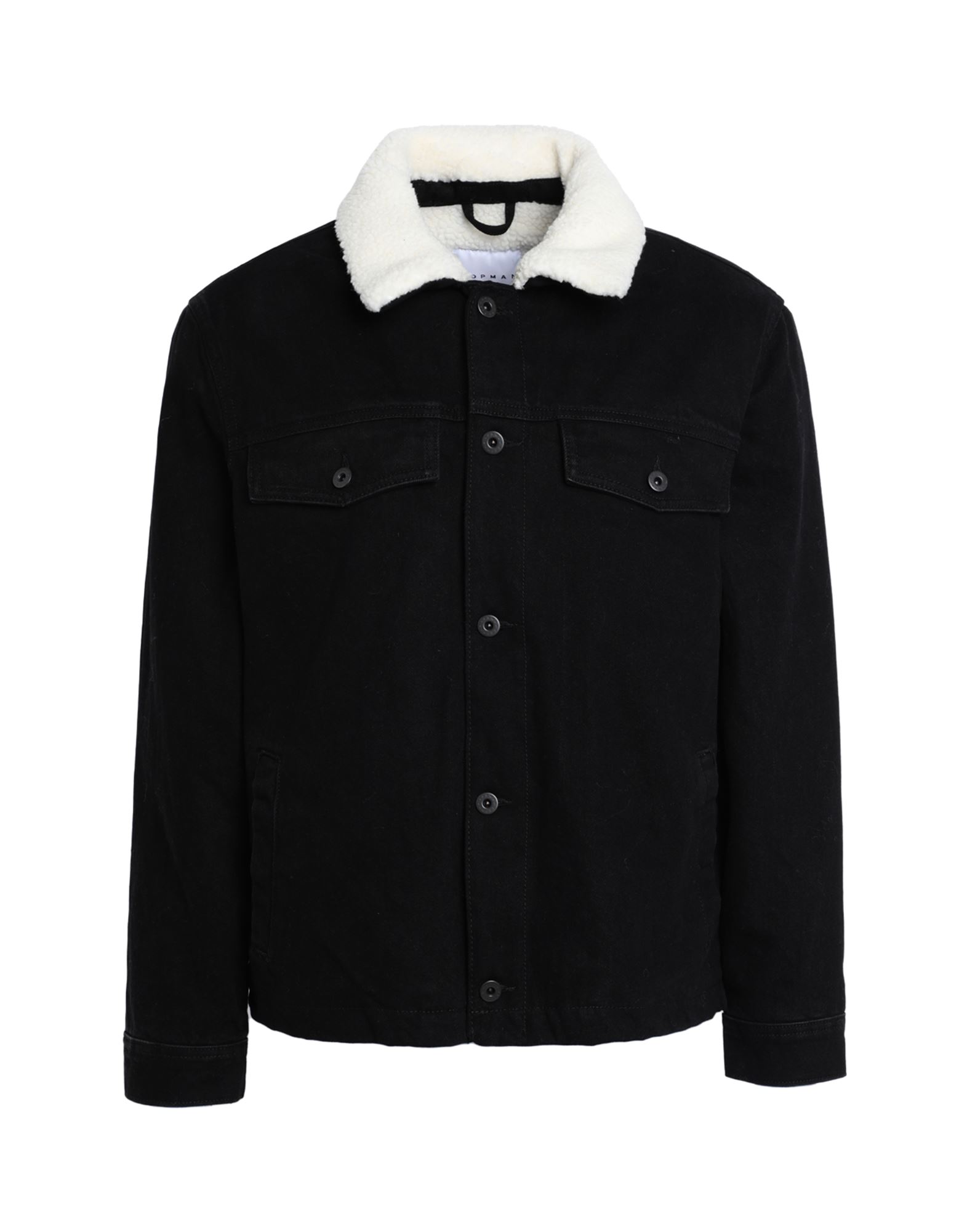 TOPMAN Jeansjacke/-mantel Herren Schwarz von TOPMAN