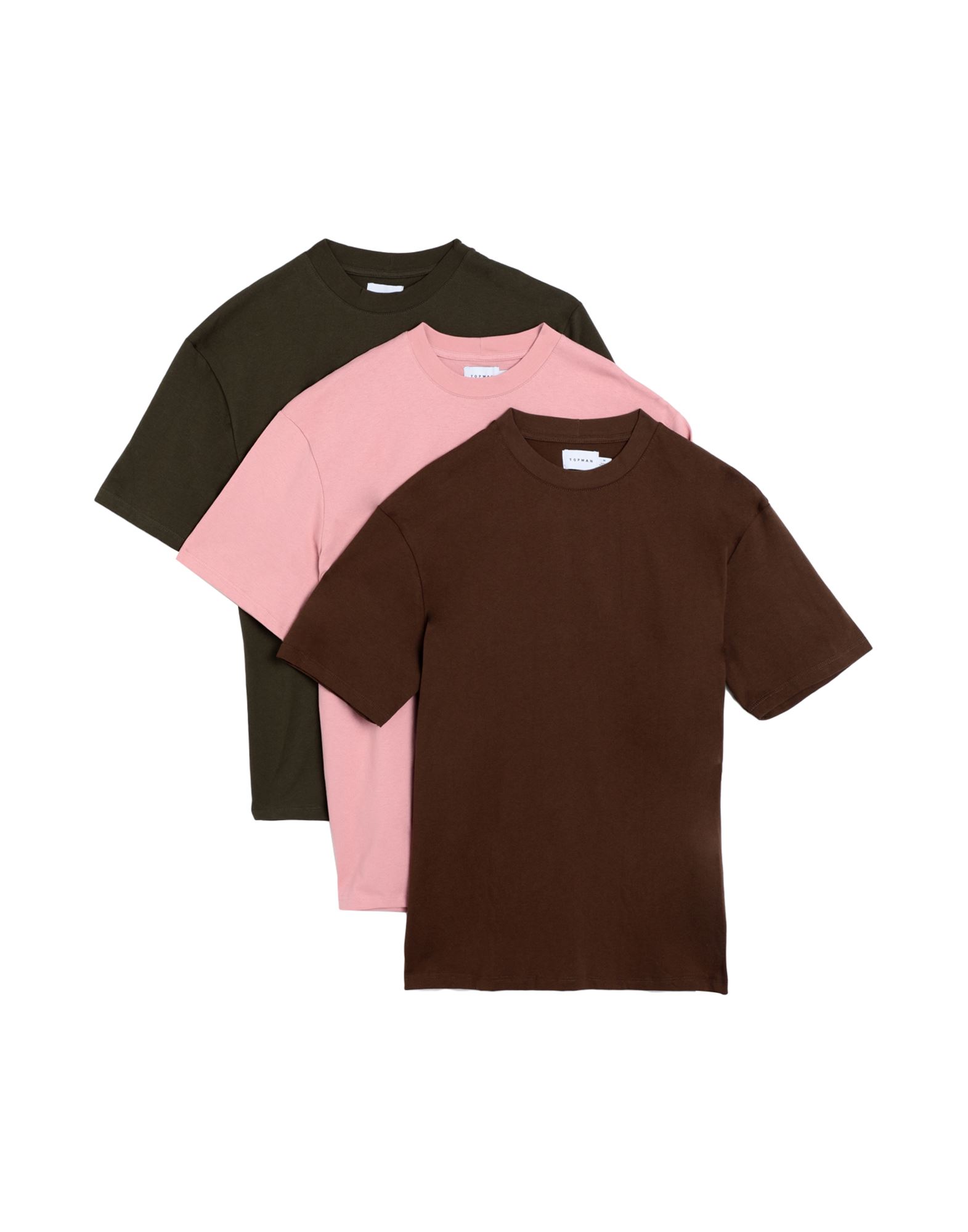 TOPMAN T-shirts Herren Braun von TOPMAN