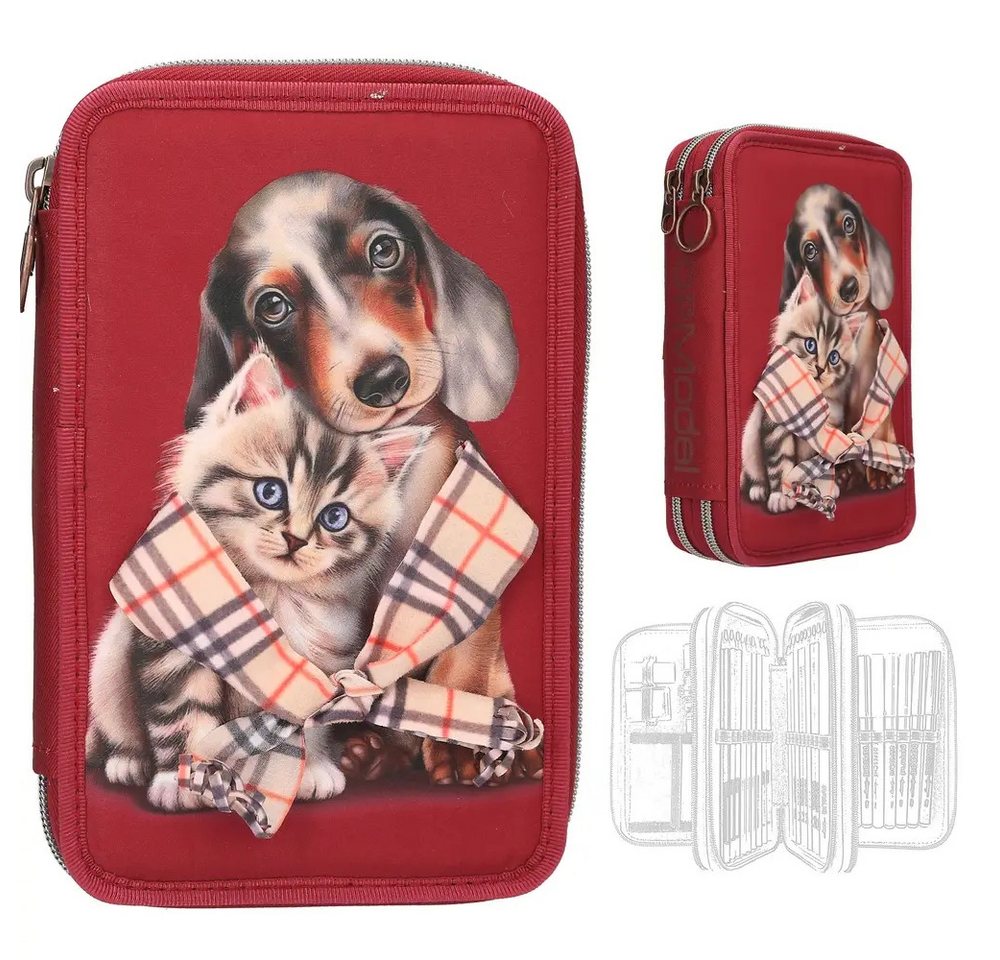 TOPModel Kinderrucksack TOPModel 2 Fach Federtasche FUR EVER FRIENDS von TOPModel
