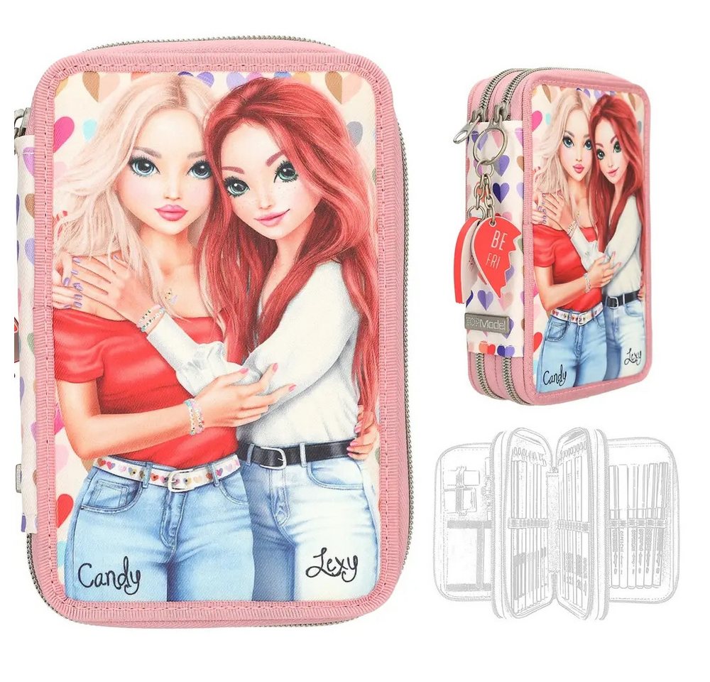 TOPModel Kinderrucksack TOPModel 2 Fach Federtasche HEART TO HEART von TOPModel