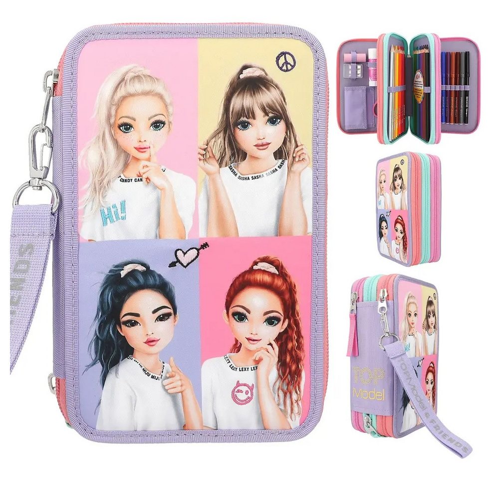 TOPModel Kinderrucksack TOPModel 3-Fach Federtasche SNAP SHOTS von TOPModel
