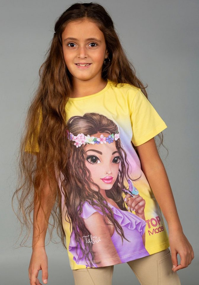 TOPModel Kurzarmshirt mit tollem TOP Model Frontmotiv von TOPModel