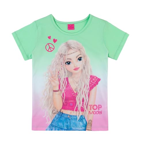 TOPModel Mädchen T-Shirt mit Candy 75002 grün, Größe 140, 10 Jahre von TOPModel