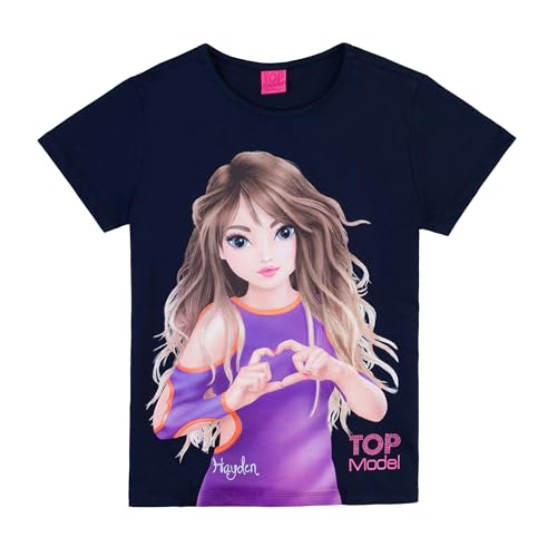 TOPModel Mädchen T-Shirt mit Hayden 75004 blau, Größe 128, 8 Jahre von TOPModel