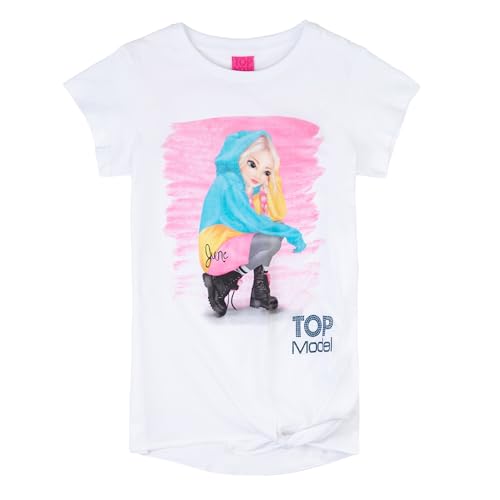 TOPModel Mädchen T-Shirt mit June 75015 weiß, Größe 140, 10 Jahre von TOPModel