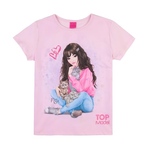 TOPModel Mädchen T-Shirt mit Miju 75011 rosa, Größe 128, 8 Jahre von TOPModel