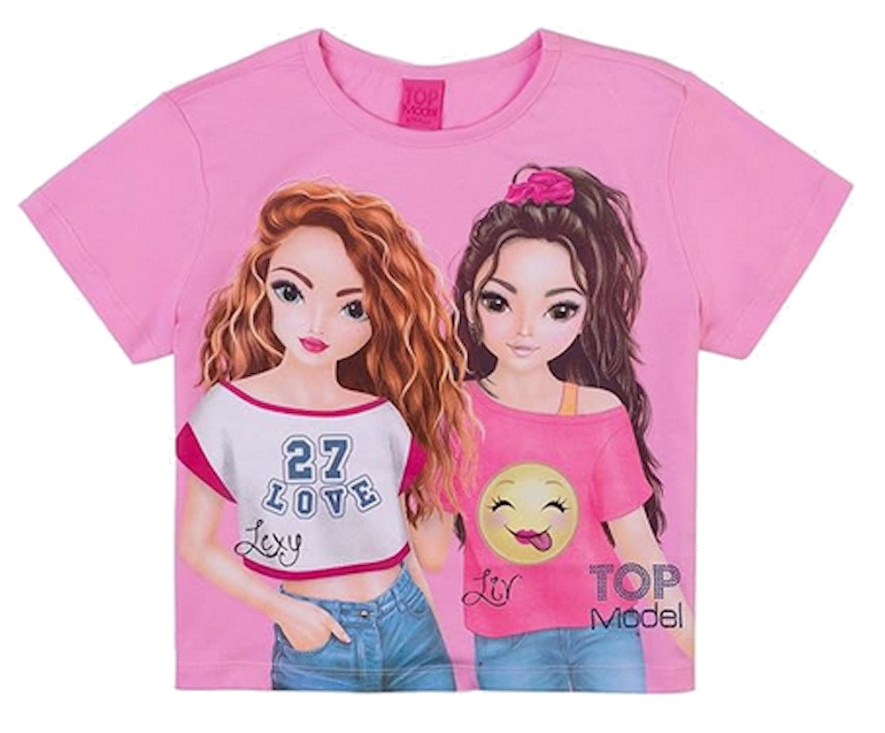 TOPModel T-Shirt Top Model Lexy Liv T-Shirt Kurzschnitt pink frosting (1-tlg) von TOPModel
