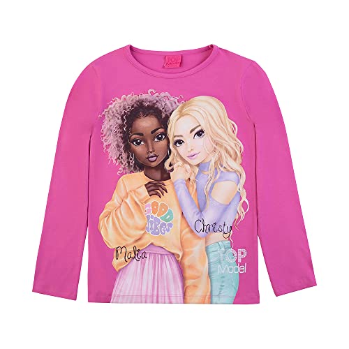 TOP Model Mädchen Langarmshirt mit Malia & Christy 75064 pink, Größe 152, 12 Jahre von TOPModel