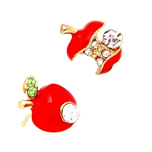 TOPPERFUN 1 Paar Apfel Ohrstecker Damen Kreative Fruchtform Zirkonia Ohrhänger für Frauen Leichtes Modisches Ohrschmuck Design für Lässige und Festliche Anlässe TOPPERFUN 1 Paar Apfel Ohrstecker Damen Kreative Fruchtform Zirkonia Ohrhänger für Frauen Leichtes Modisches Ohrschmuck Design für Lässige und Festliche Anlässe von TOPPERFUN
