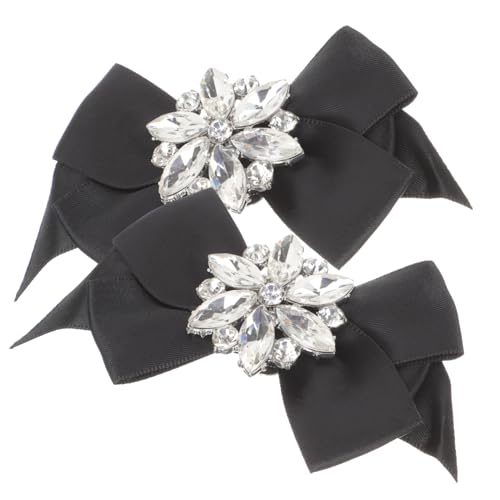 TOPPERFUN 1 Paar Clips für Damen Schleifen Schuhschmuck für Alltagsschuhe Wiederverwendbare Dekoration für Pumps Flache Schuhe für Feiern Anlässe von TOPPERFUN