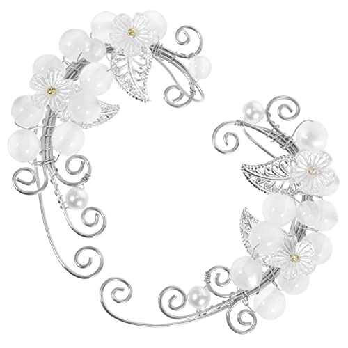 TOPPERFUN 1 Paar Dekorative Ohrclips Piercing Handgefertigte Elfenohren Ohrmanschetten für Frauen Leicht und Perfektes Accessoire für Besondere Anlässe und von TOPPERFUN