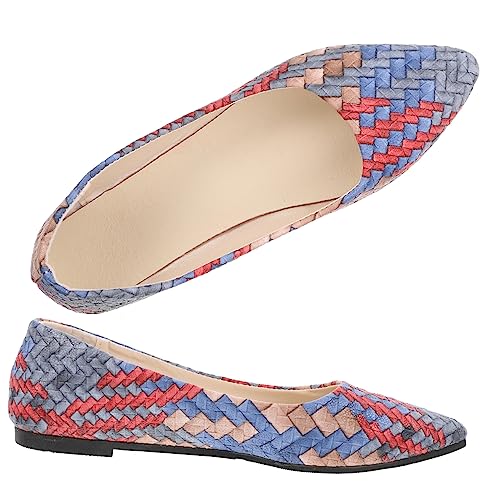 TOPPERFUN 1 Paar Flache Damenschuhe Mit Absatz Schuhe Balance Schuhe Damenschuhe Freizeitschuhe Damenschuhe Loafer Mit Absatz Für Damen Damenschuhe Mädchenschuhe Schicke Loafer von TOPPERFUN
