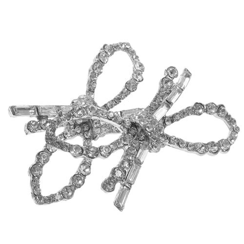 TOPPERFUN 1 Paar Glänzende Schuhclips mit Strassschleife Dekorative Clips für Damen und Mädchen für Pumps High Heels und Hochzeitsschmuck von TOPPERFUN